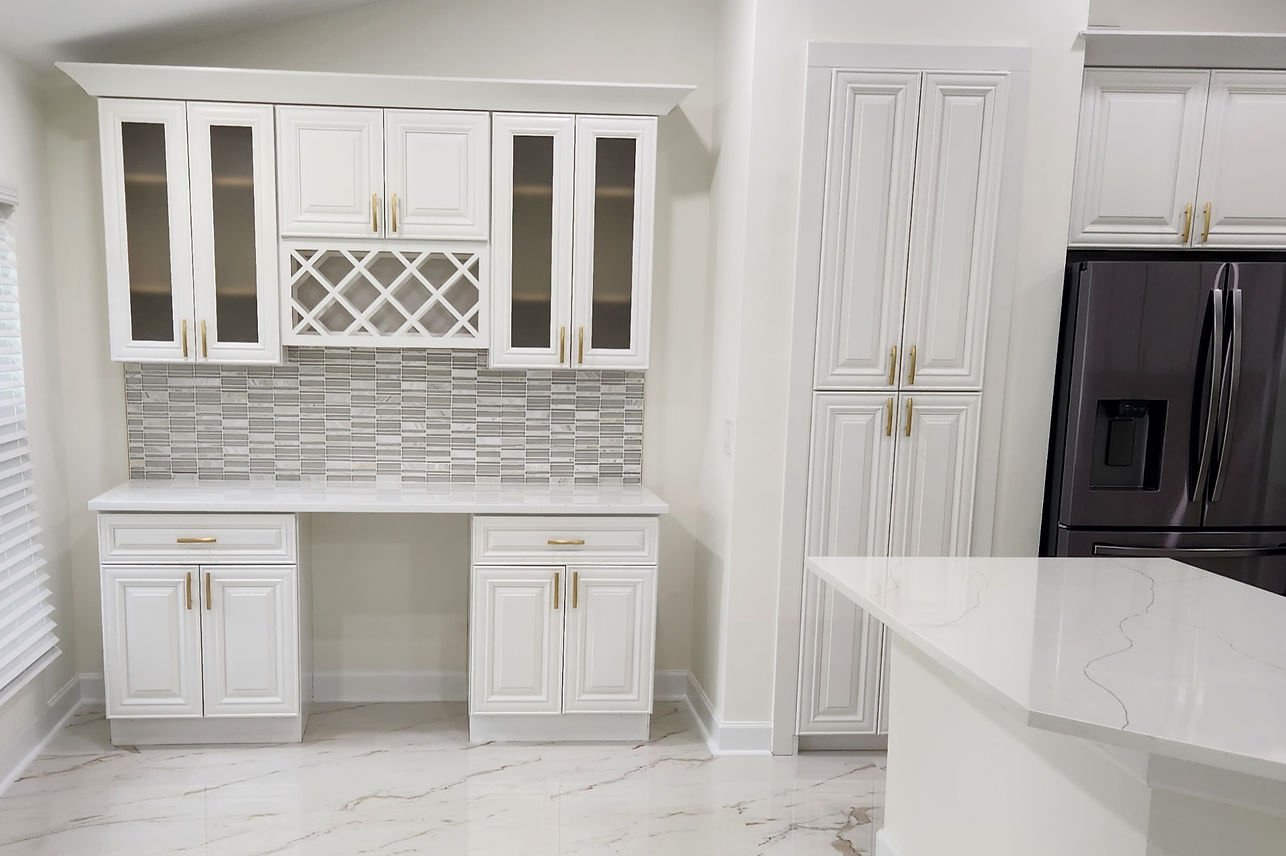Classic White Raised Panel raised panel kitchen cabinets