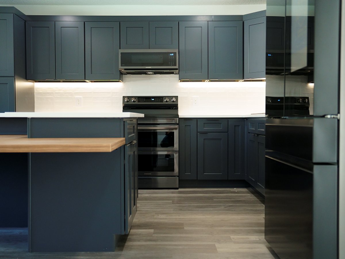 Cyber Grey kitchen cabinets, photo 11
