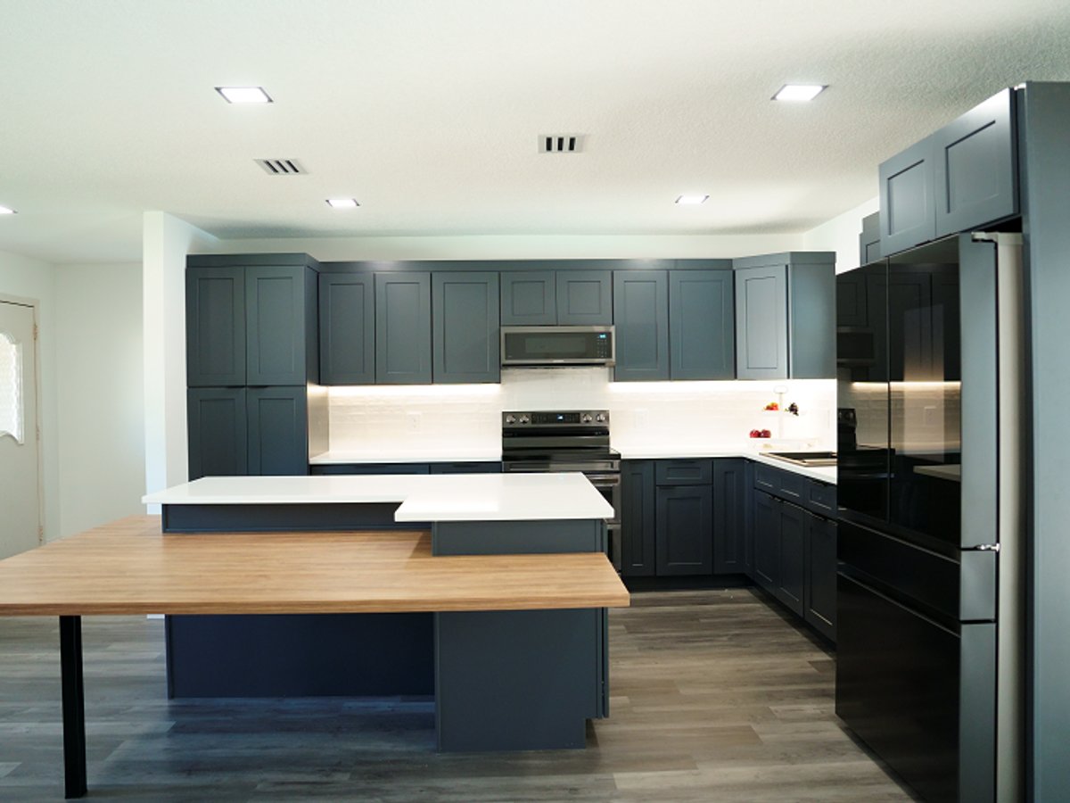 Cyber Grey kitchen cabinets, photo 12