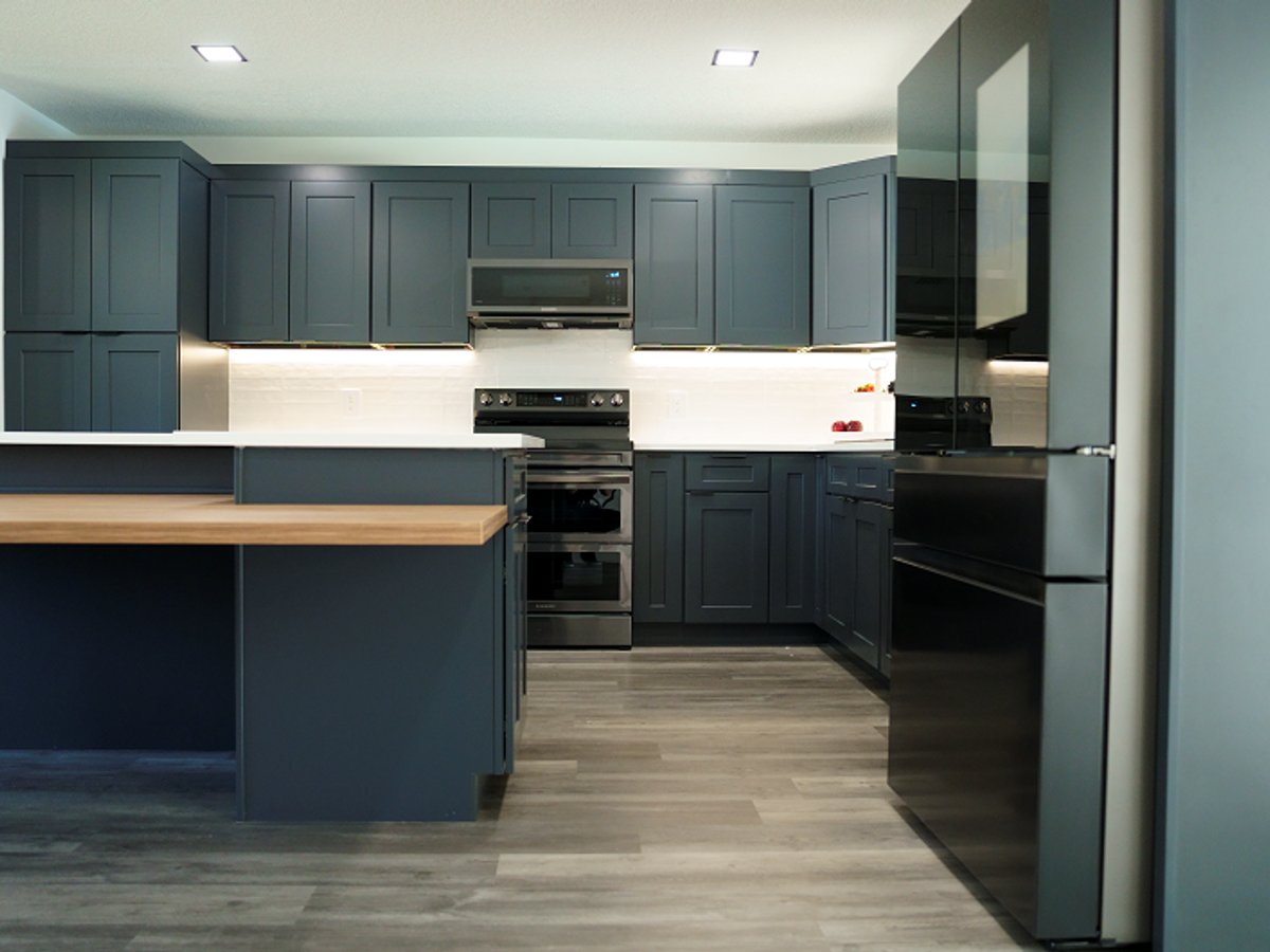 Cyber Grey kitchen cabinets, photo 19