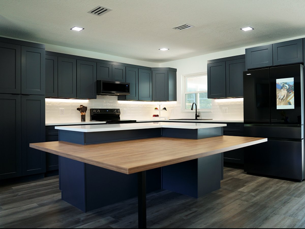 Cyber Grey kitchen cabinets, photo 6