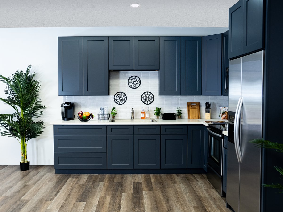 Cyber Grey kitchen cabinets, photo 8