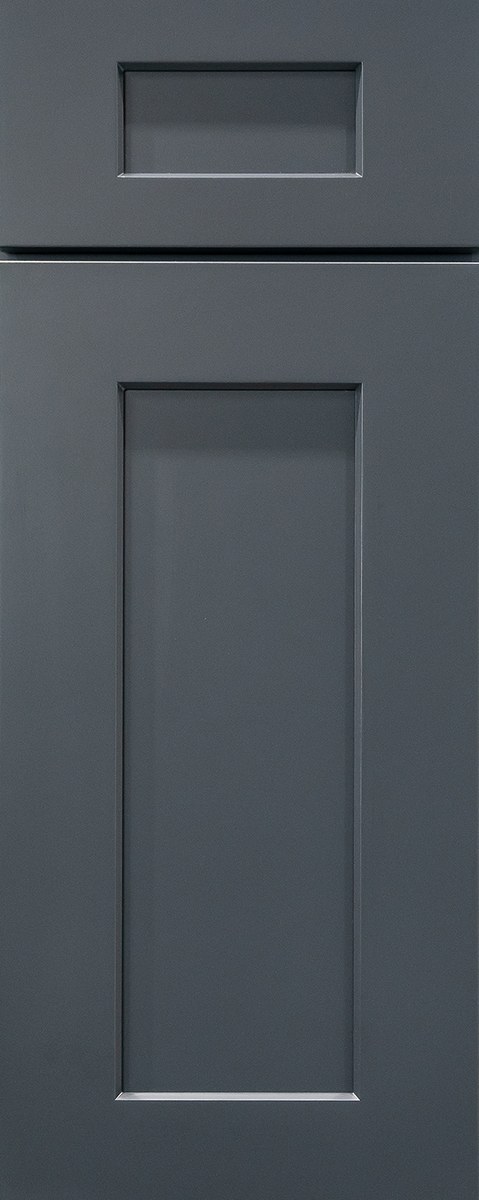 Cyber Grey shaker cabinet door style