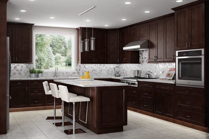 Espresso Shaker shaker kitchen cabinets
