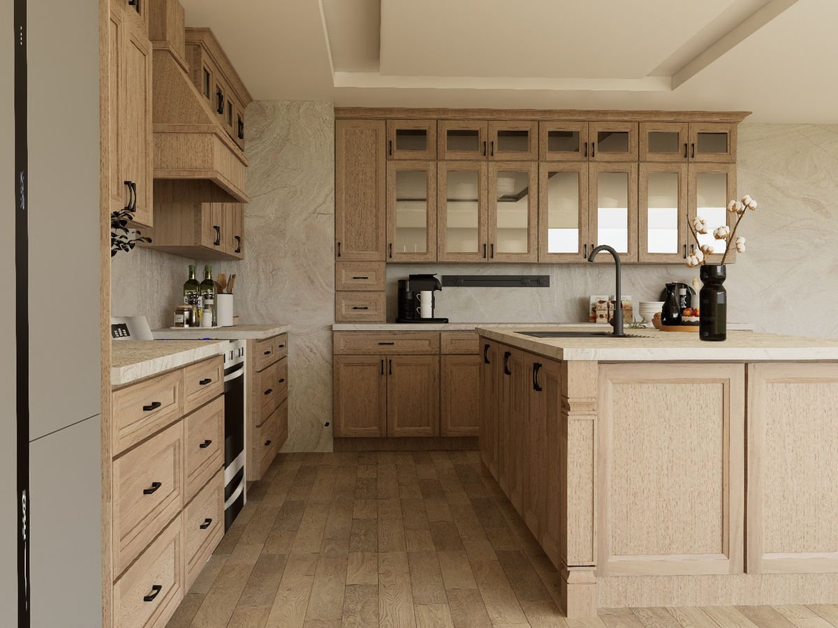 European White Oak kitchen cabinets, photo 12
