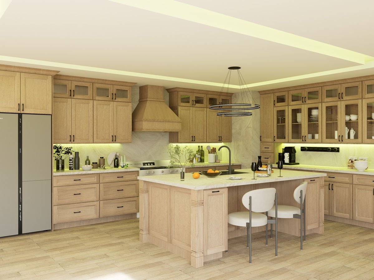 European White Oak kitchen cabinets, photo 14