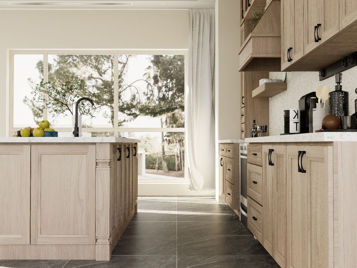 European White Oak kitchen cabinets, photo 3