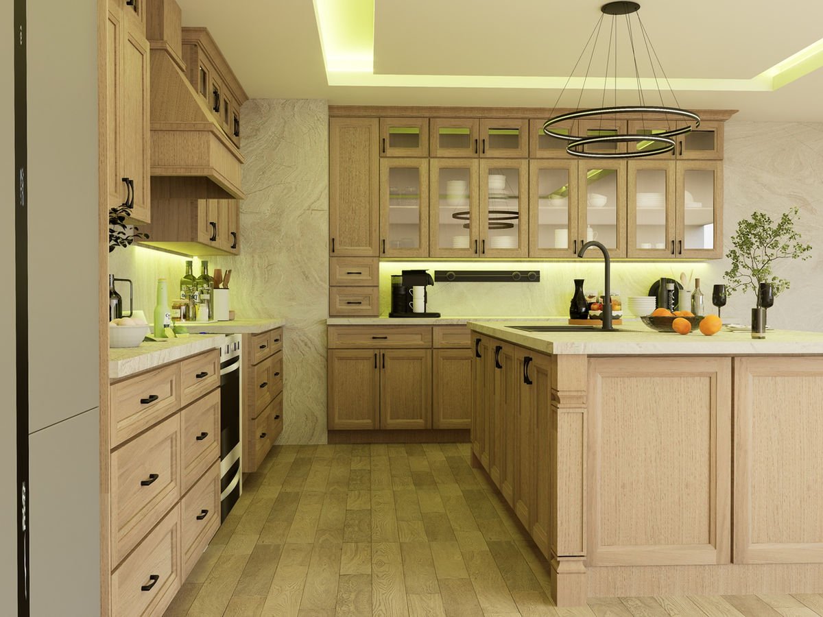 European White Oak kitchen cabinets, photo 7