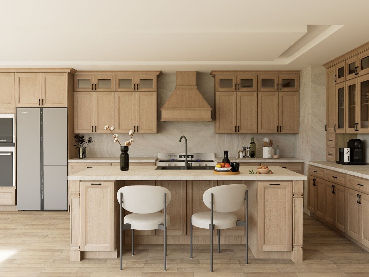 European White Oak kitchen cabinets, photo 8