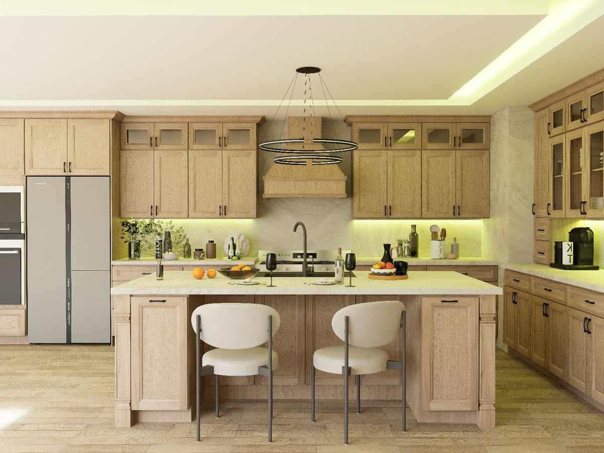 European White Oak kitchen cabinets, photo 9