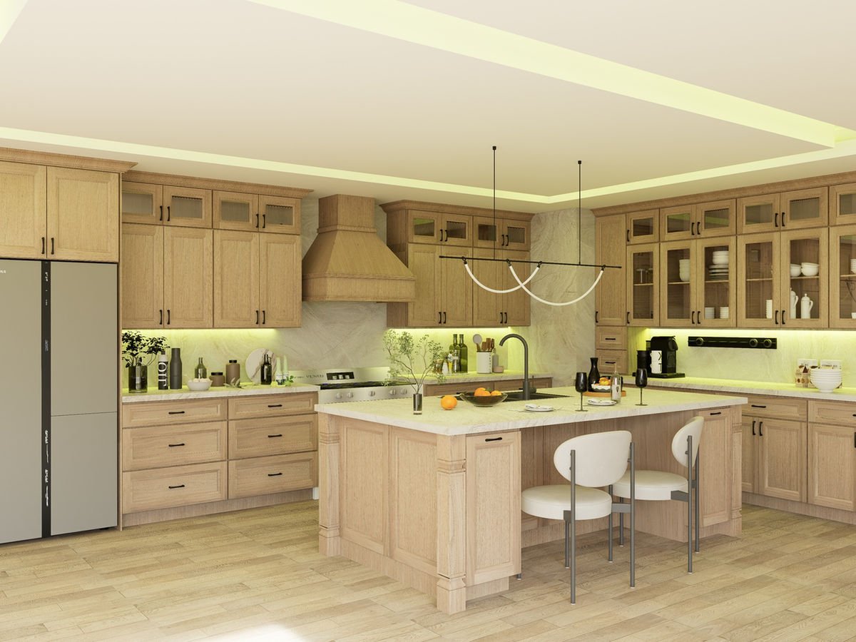 European White Oak kitchen cabinets, photo 10