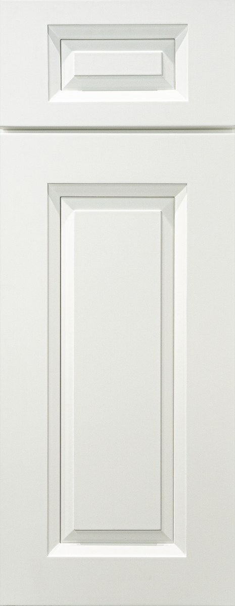 Glacier White shaker cabinet door style