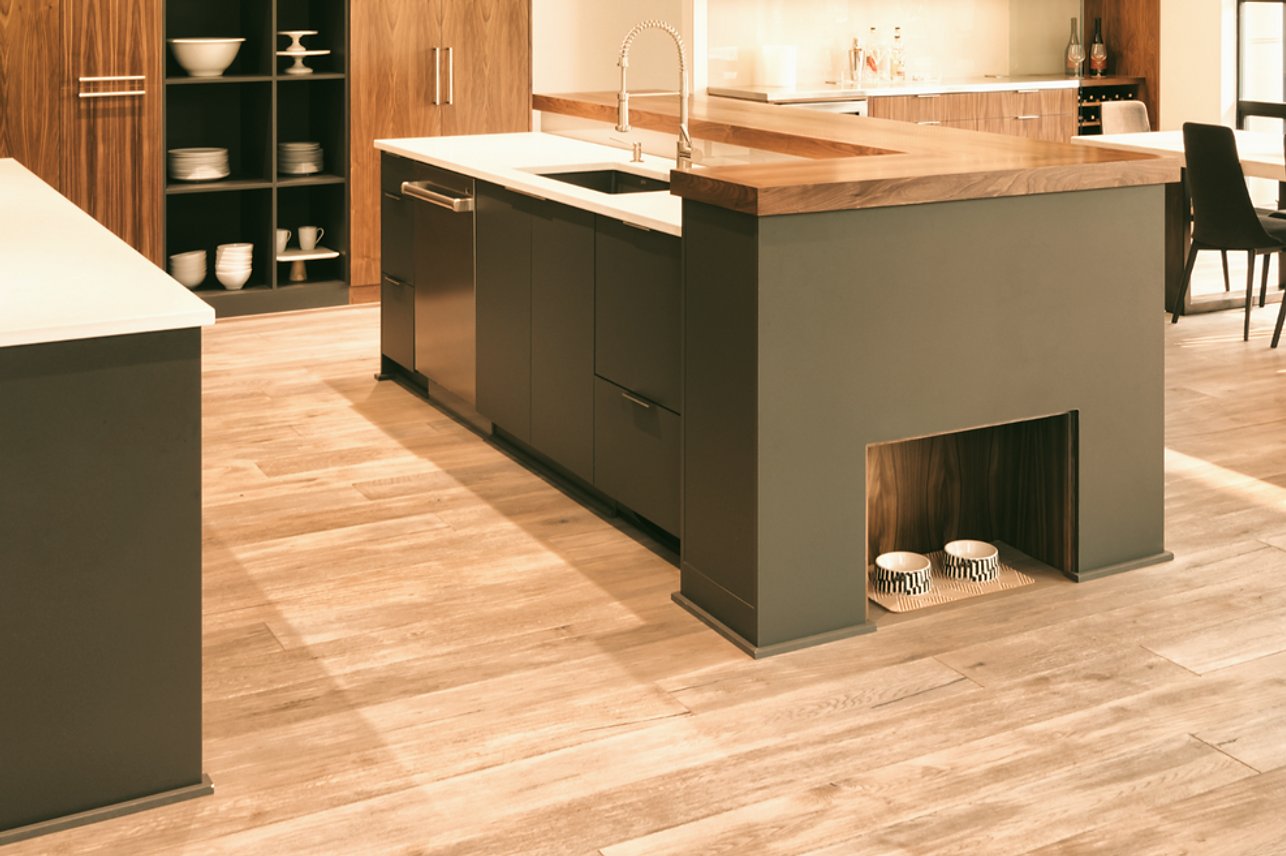 Matte Grey frameless / european kitchen cabinets