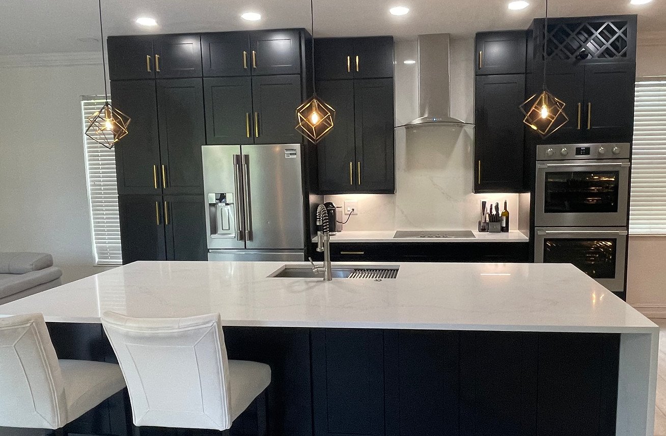 Onyx Black Shaker shaker kitchen cabinets
