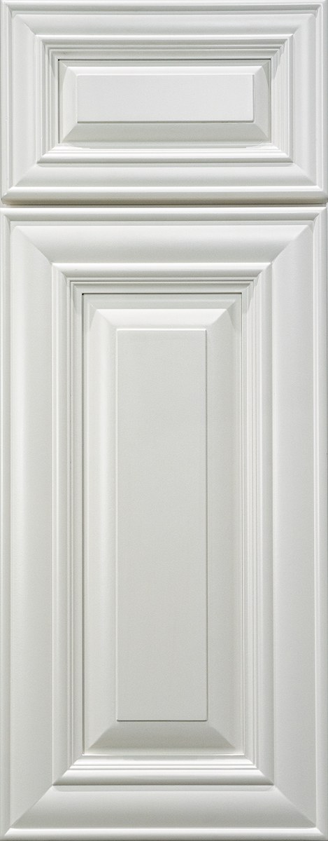 Pearl White shaker cabinet door style