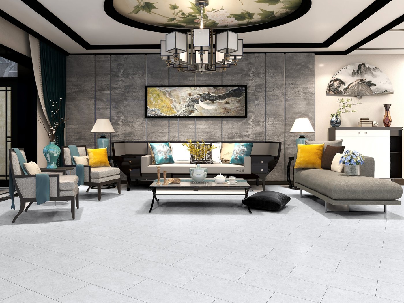 Crest Core luxury vinyl tile flooring shown in a finished room