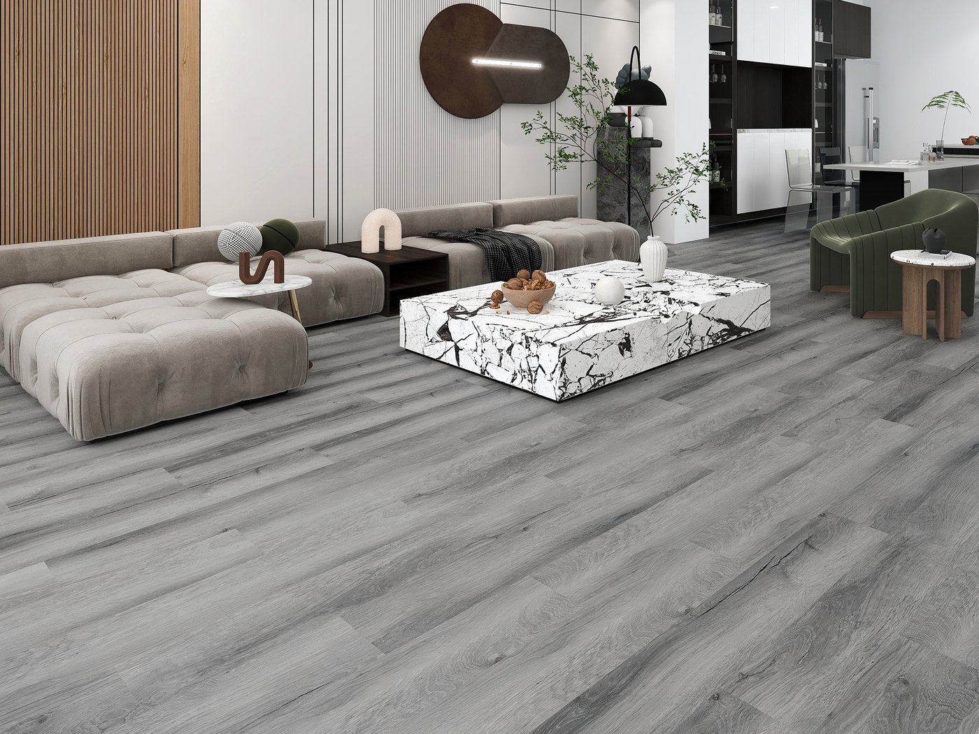Desoto Coastal luxury vinyl plank flooring shown in a finished room