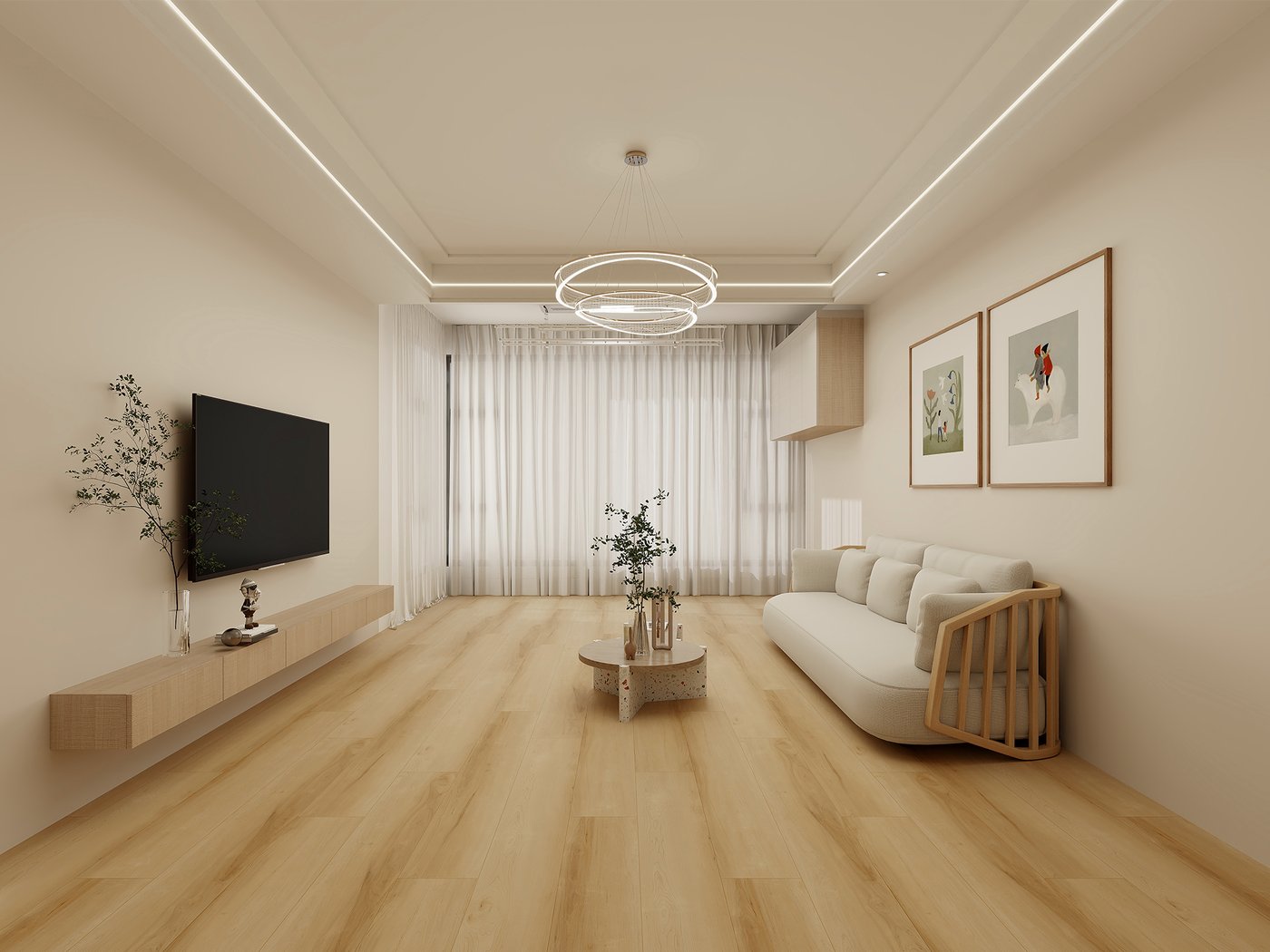 Madison Metropolitan luxury vinyl plank flooring shown in a finished room