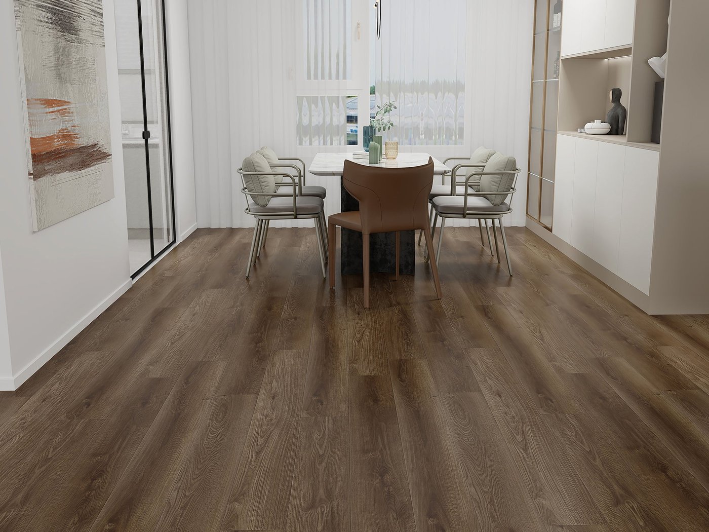 Monteverde Woodland luxury vinyl plank flooring shown in a finished room