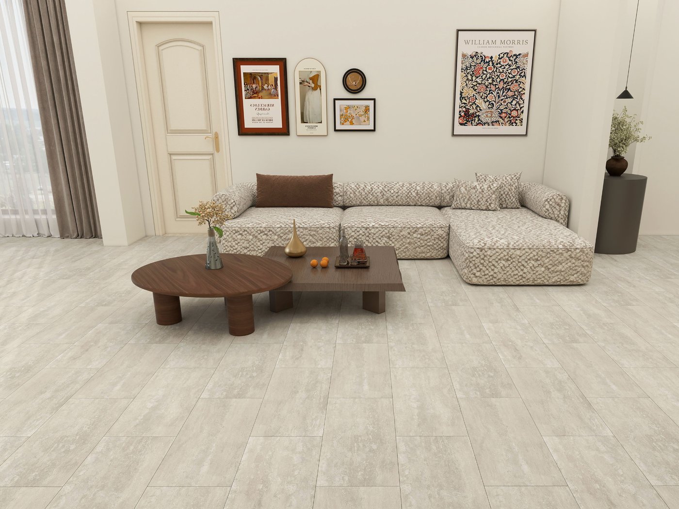 Ridge Core luxury vinyl tile flooring shown in a finished room