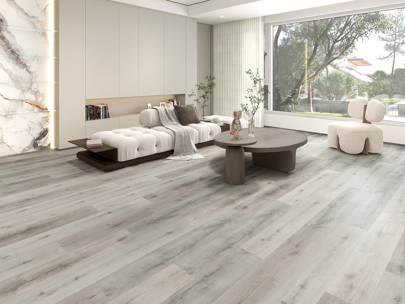 Sanibel Coastal luxury vinyl plank flooring shown in a finished room