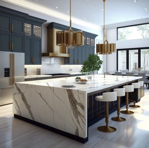 Custom framed and frameless cabinetry in a modern kitchen